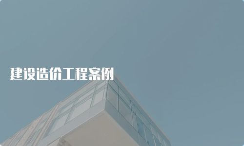 建設(shè)造價(jià)工程案例